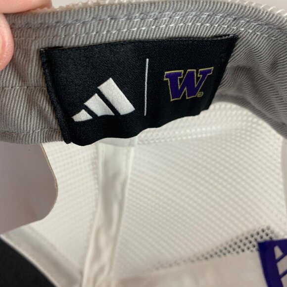 Washington Huskies NCAA Purple White Adidas Real Dawgs Snapback Trucker Hat New - Picture 5 of 5